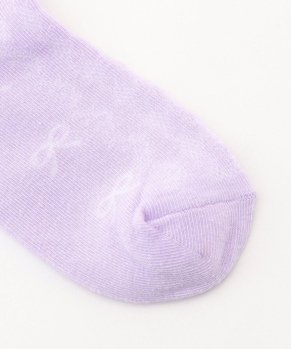 ANY KIDS リボン柄 ジャガード ハイソックス 