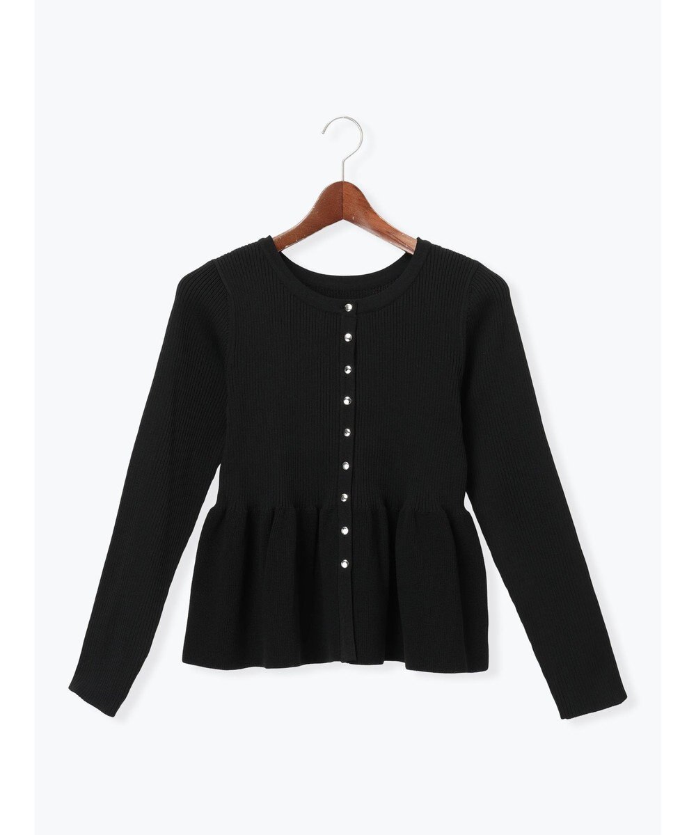 Te chichi 前後2WAYペプラムカーディガン 