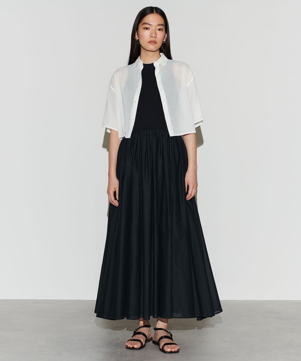 NAVE 【Nave 　洗える】シアークロップド シャツ 