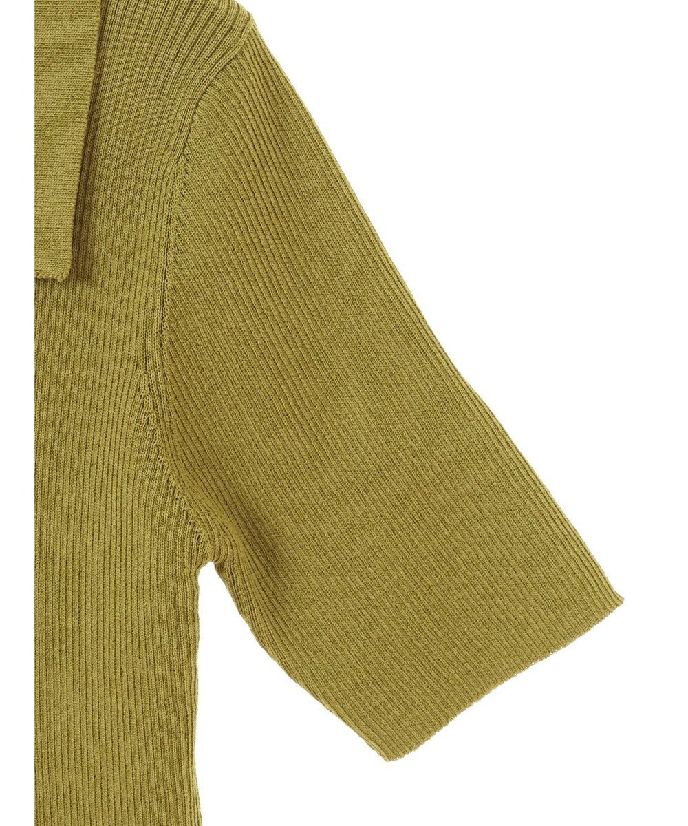 Green Parks ５分袖衿付きＺｉｐプルオーバー 