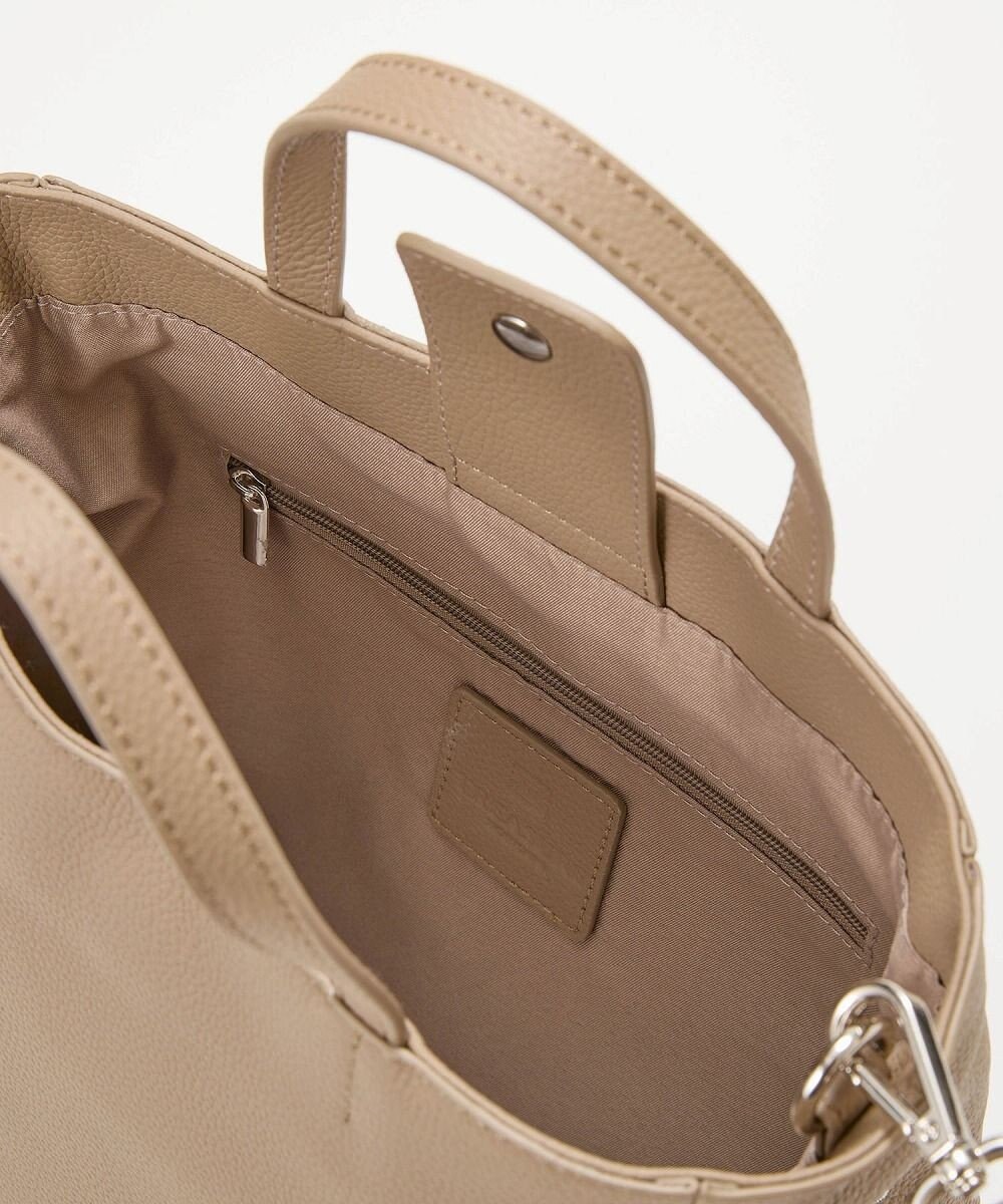 TOPKAPI 【TREASURE TOPKAPI】シュリンクレザー レース 刺しゅう ショルダー付 トートバッグ 