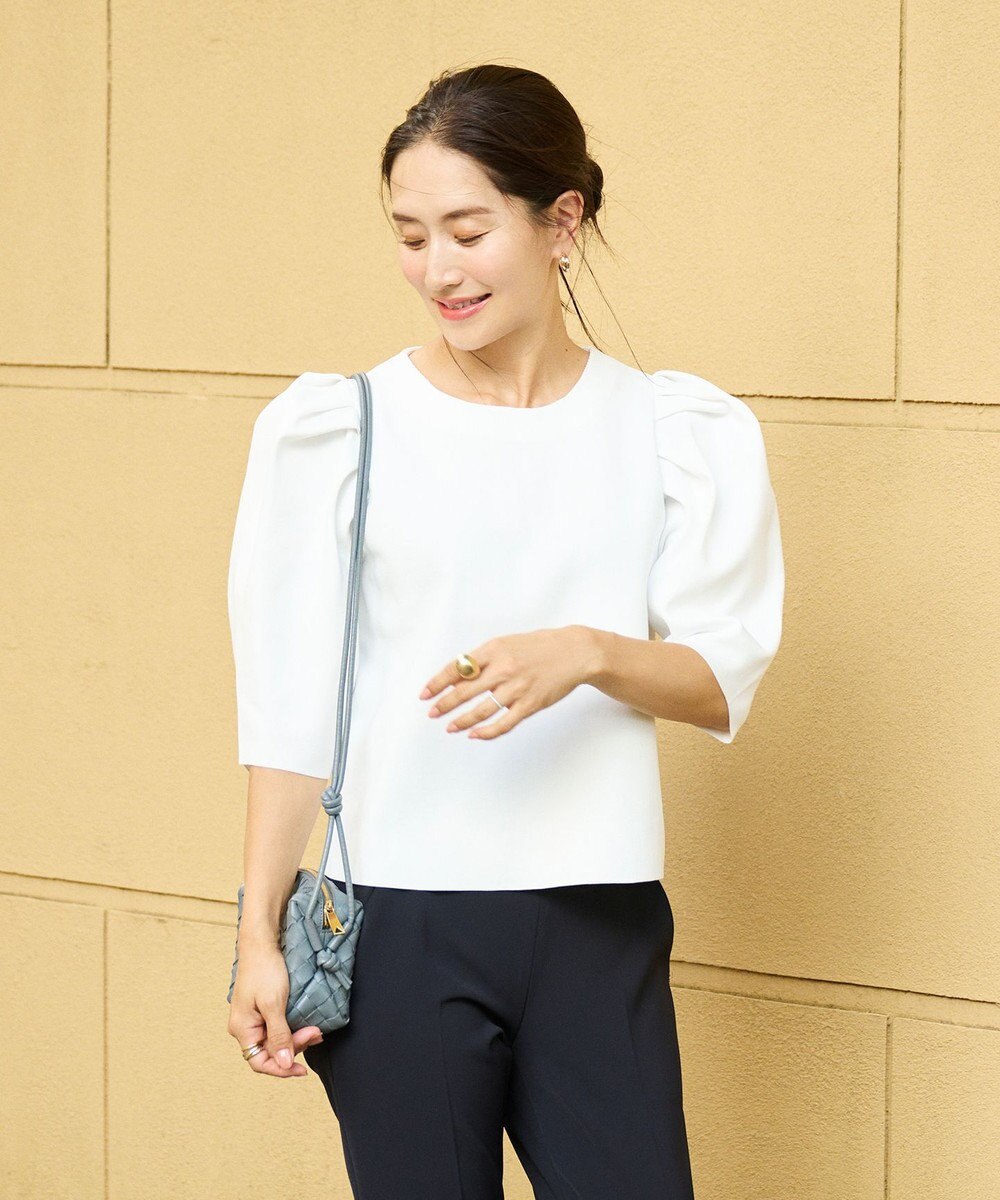 #Newans 【セレモニーにも】パフスリーブニット 