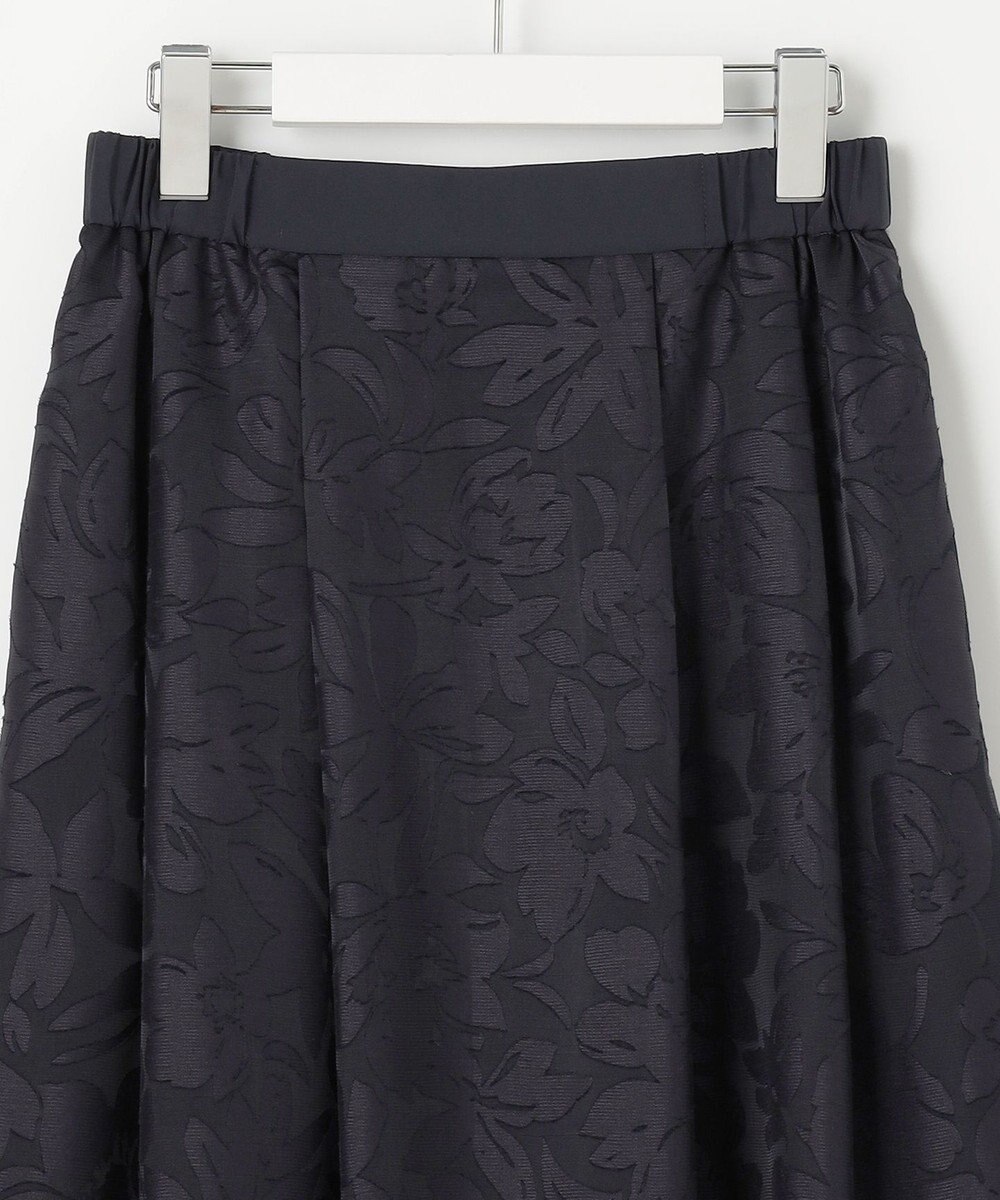 自由区 S 【セットアップ対応・洗える】フラワーオパールタックフレア スカート 
