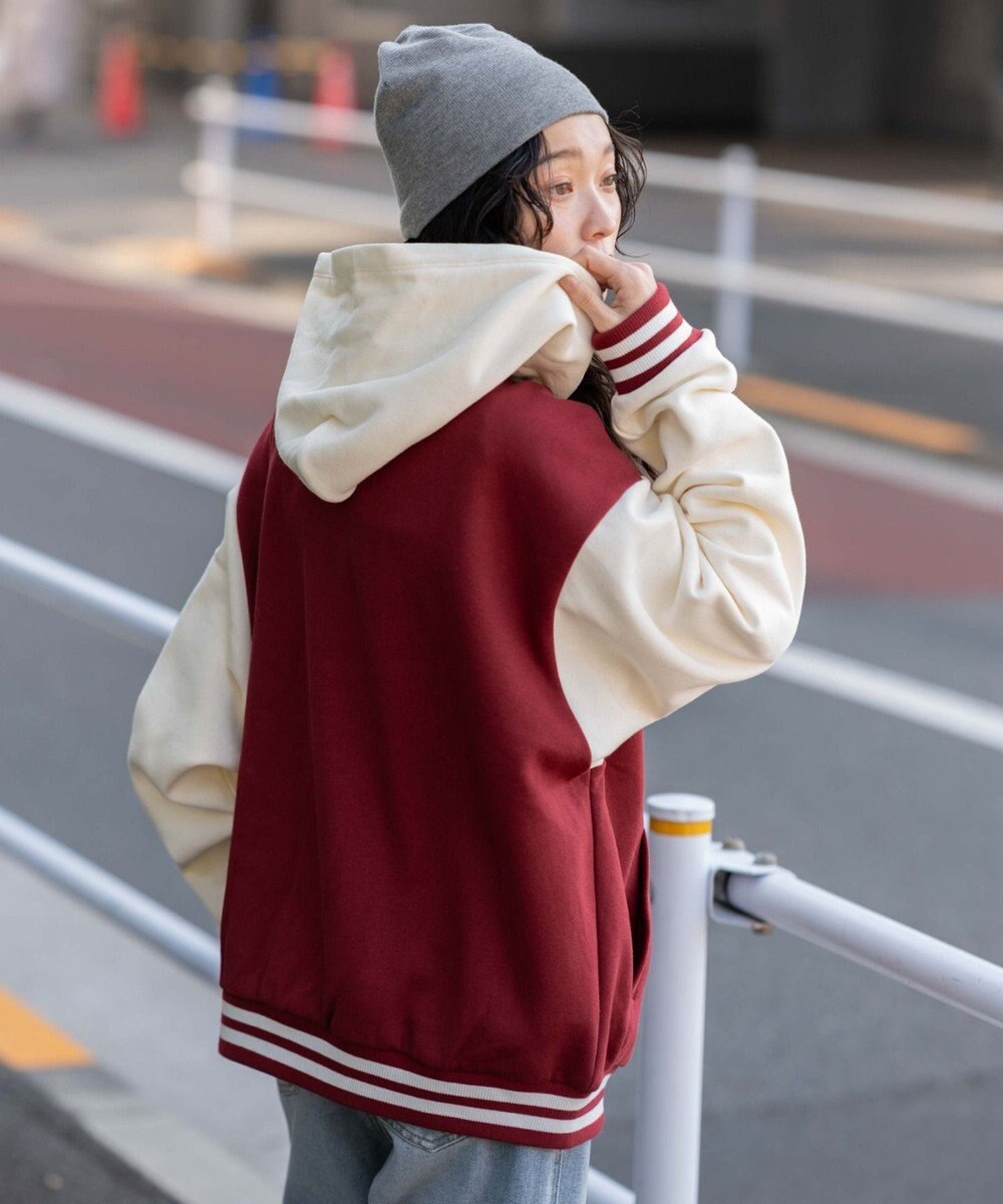 WEGO 【ユニセックス着用ITEM】スウェットフードスタジャン 