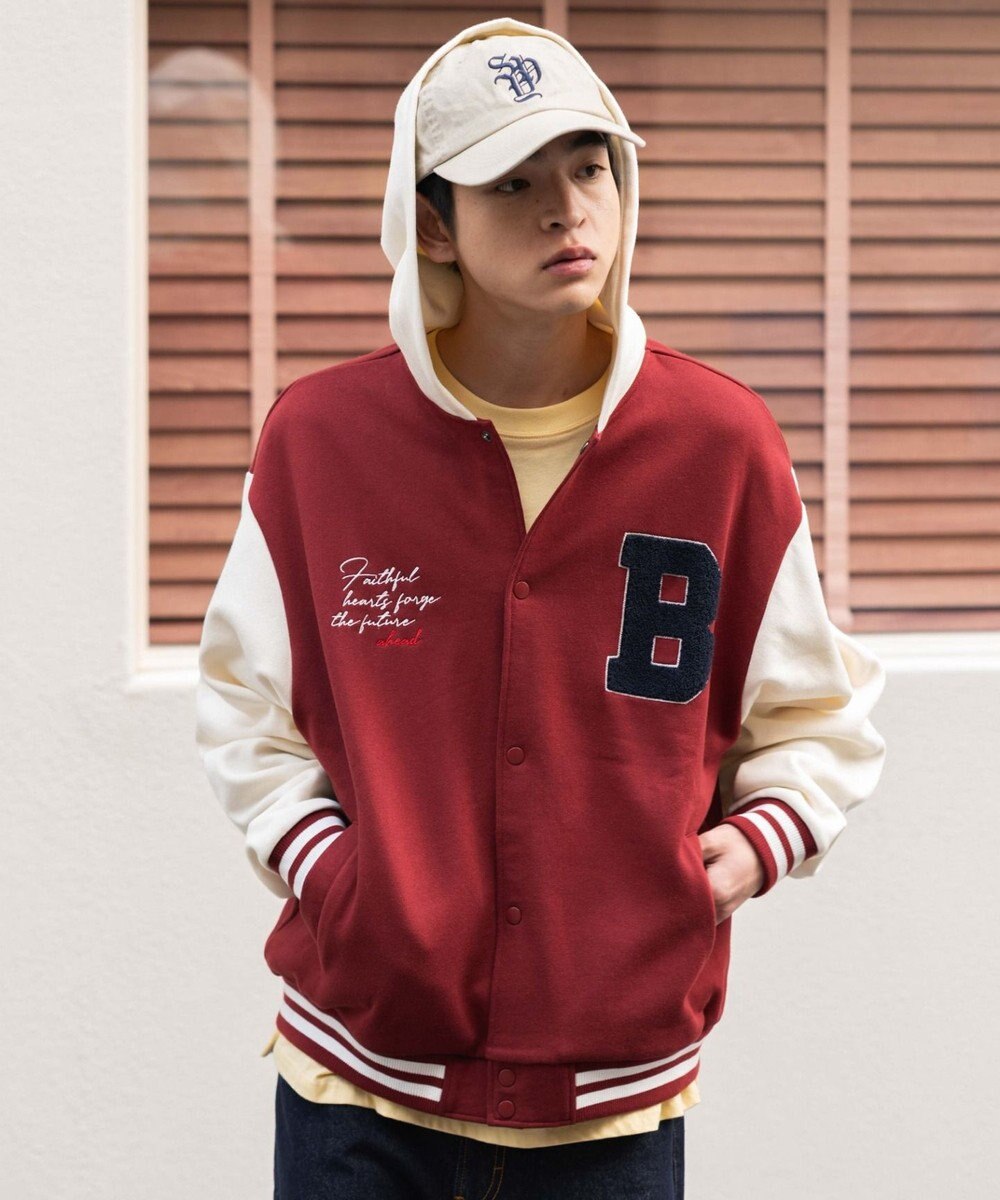 WEGO 【ユニセックス着用ITEM】スウェットフードスタジャン 