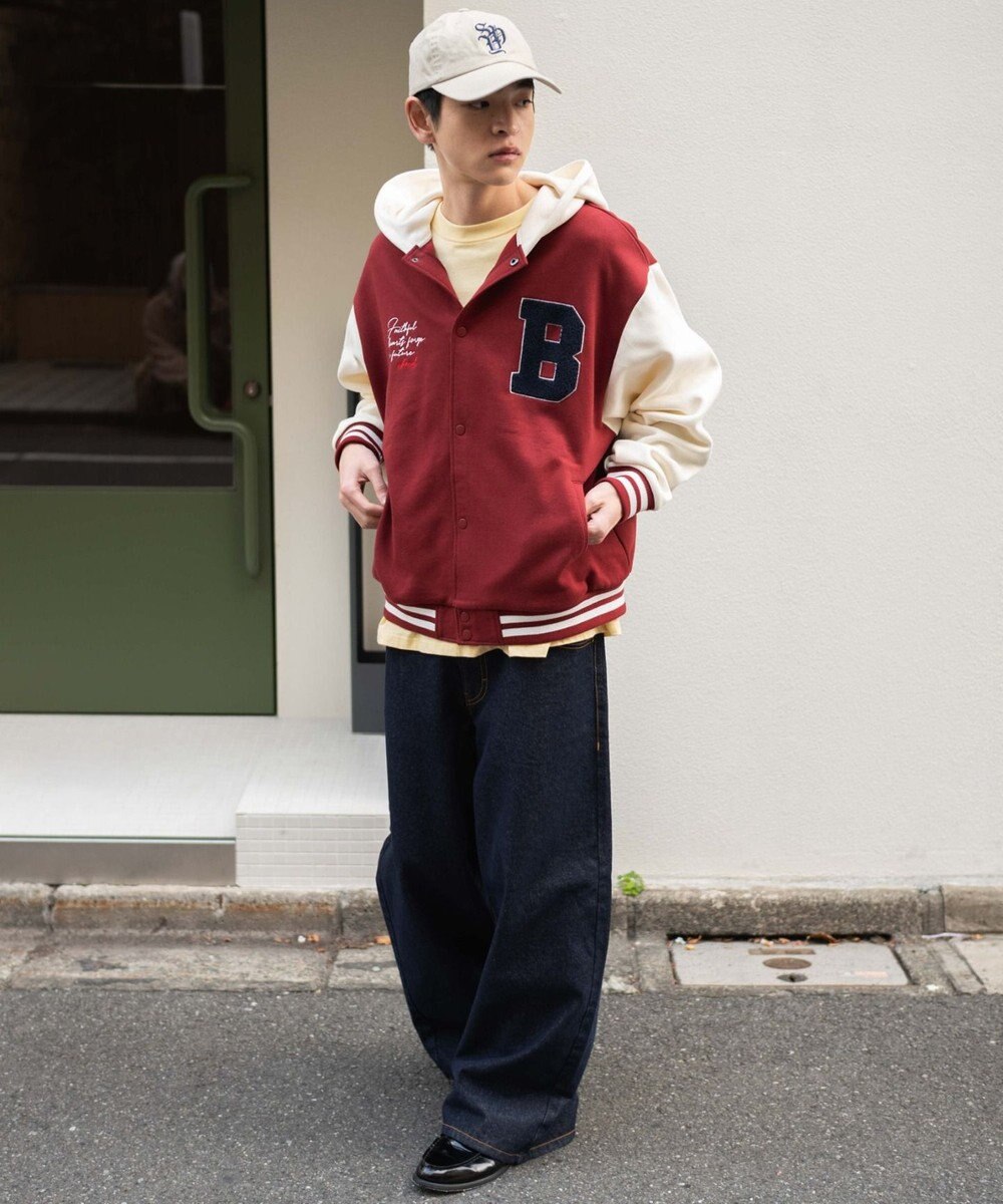 WEGO 【ユニセックス着用ITEM】スウェットフードスタジャン 