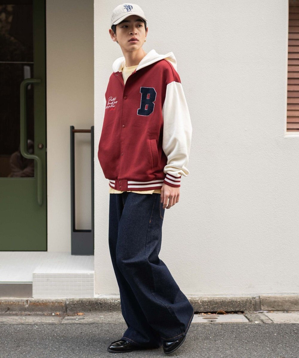 WEGO 【ユニセックス着用ITEM】スウェットフードスタジャン 