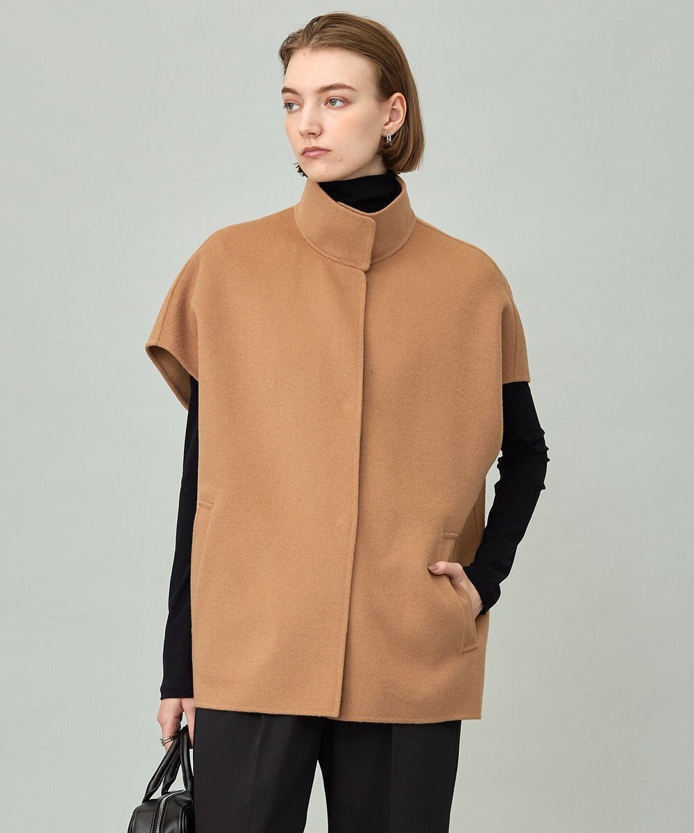 ICB L WoolRever  スタンドカラージレ 