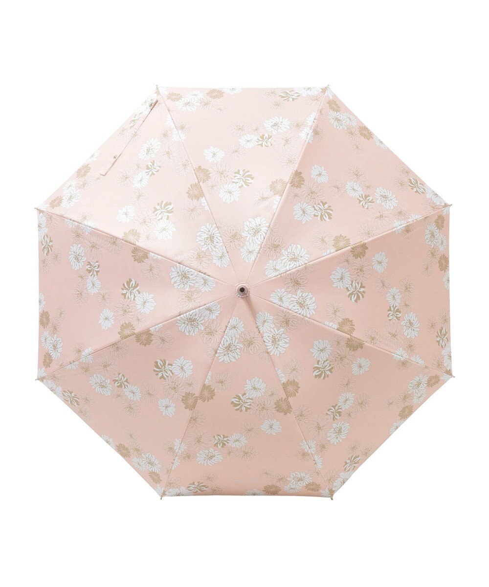 MOONBAT 【一級遮光/軽量】PAUL & JOE 晴雨兼用 日傘 長傘 総柄クリザンテーム 遮熱 UV 