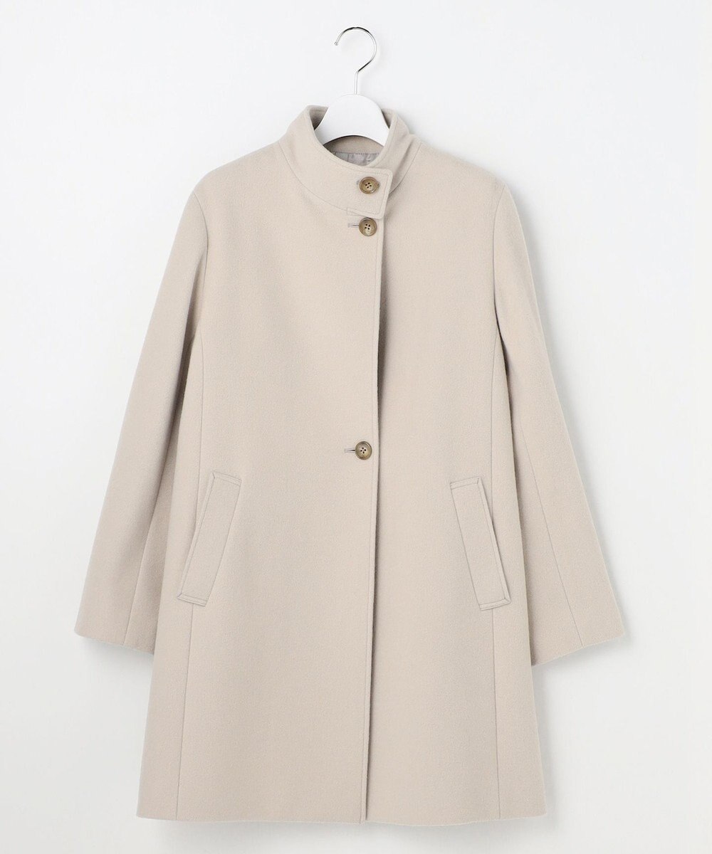 J.PRESS LADIES ショートビーバー スタンドカラー コート 