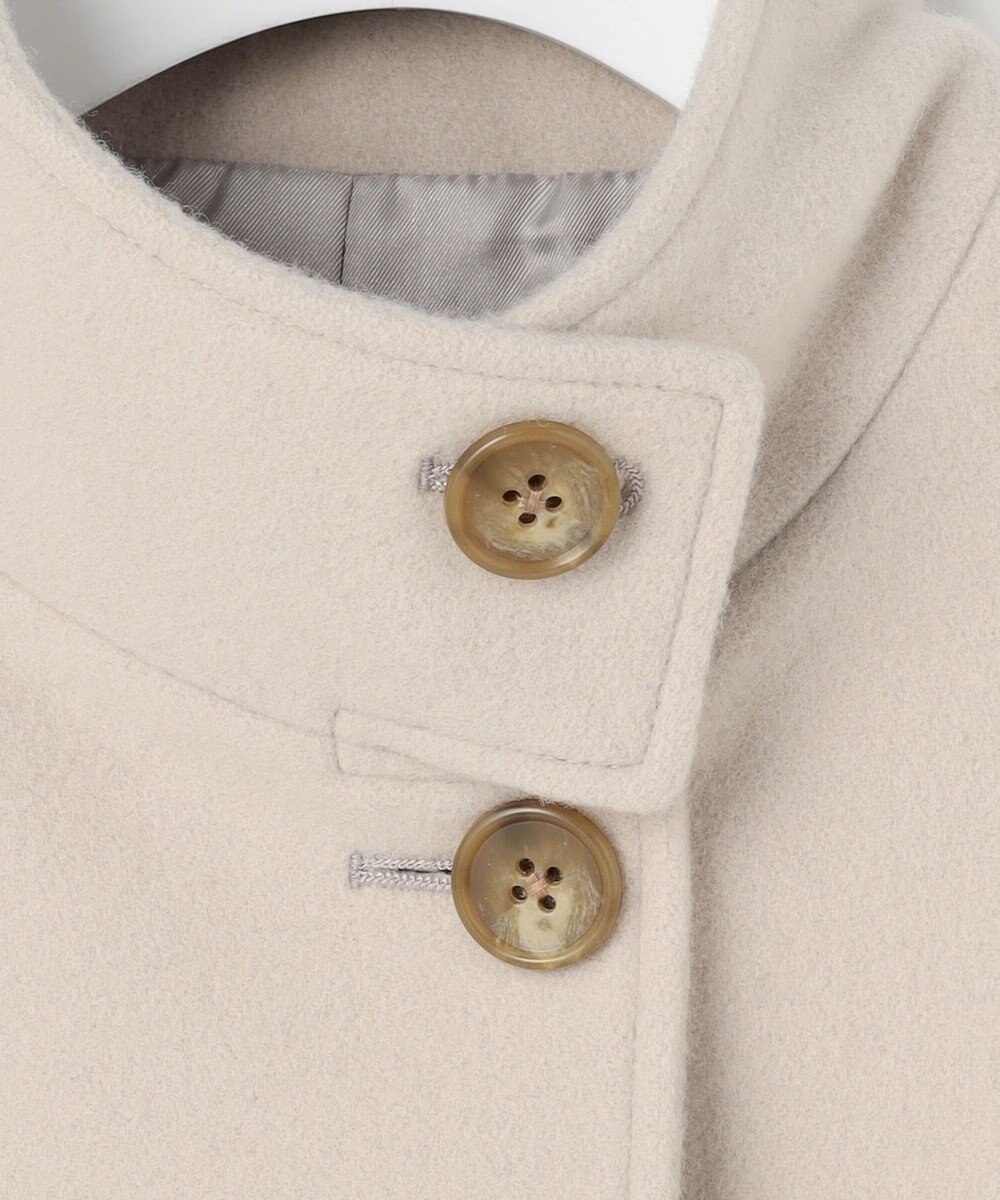 J.PRESS LADIES ショートビーバー スタンドカラー コート 