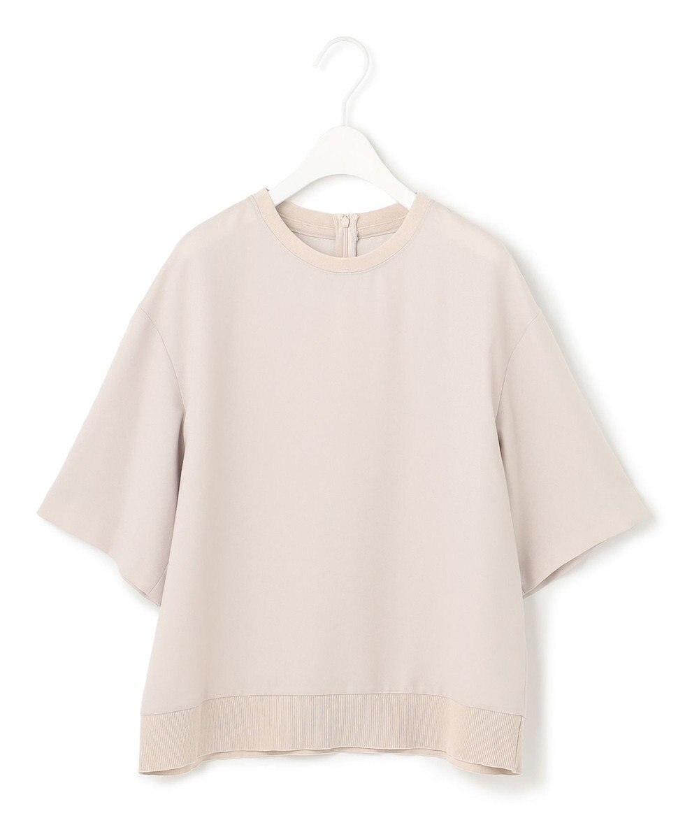 ICB 【新色追加・洗える】 FluidBackSatin Tブラウス 