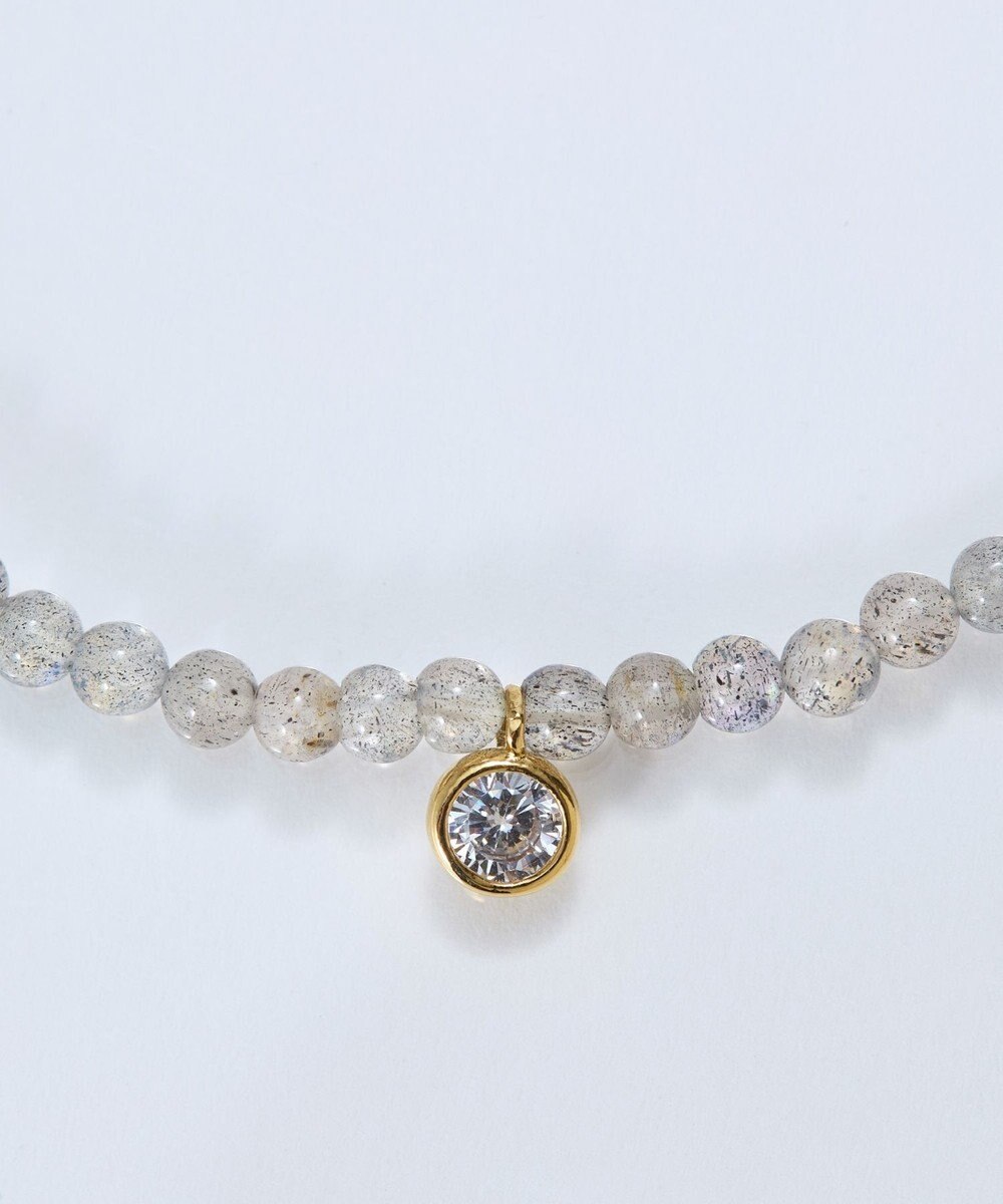 Phoebe ウィスパーストーンブレスレット　グレー/天然石 