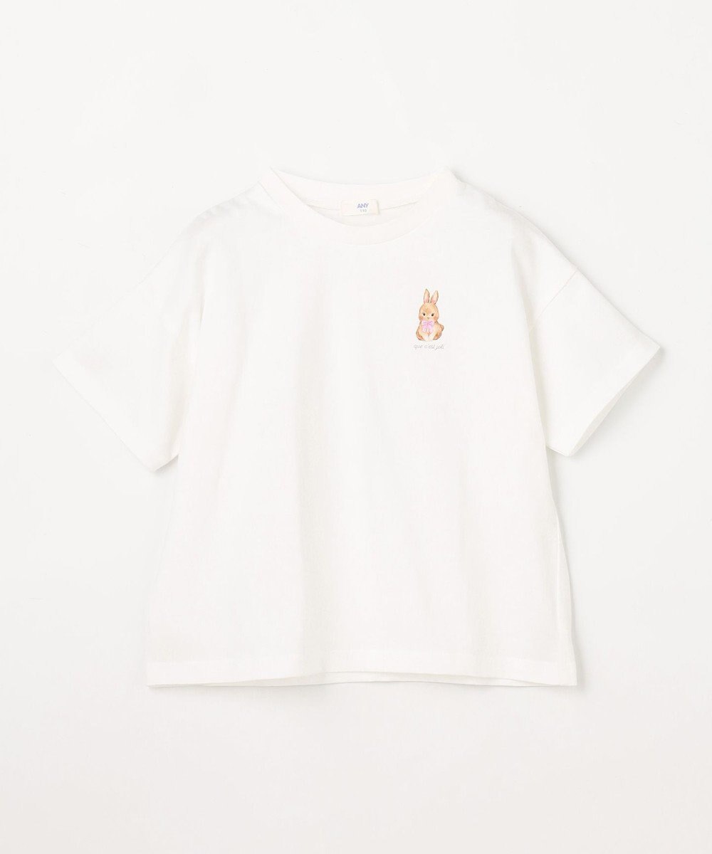 ANY KIDS 【綿100%】バックプリント オーバーサイズTシャツ 