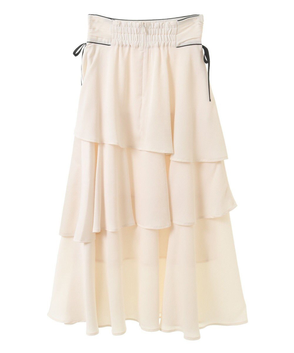 earth music&ecology サイドリボンティアードスカート 