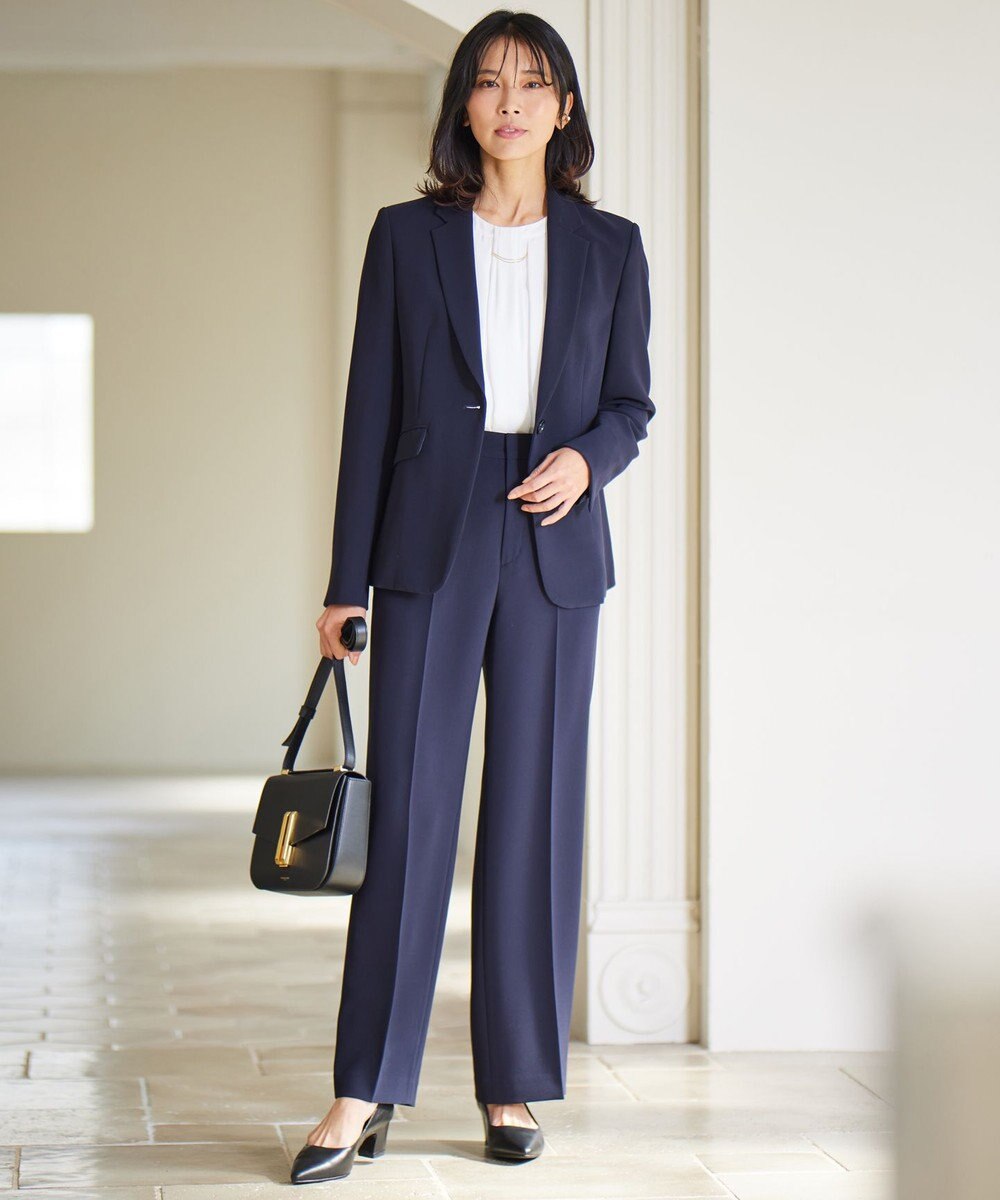 23区 S 【洗える】シルキーデシン タックディテール カットソー 