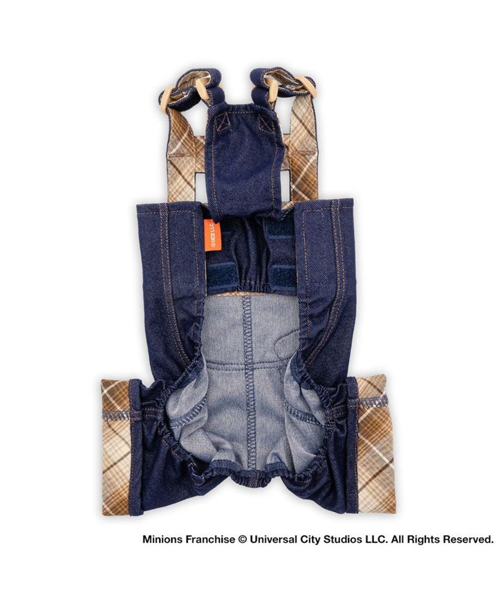 PET PARADISE ミニオン 切替チェック オーバーオール  小型犬 