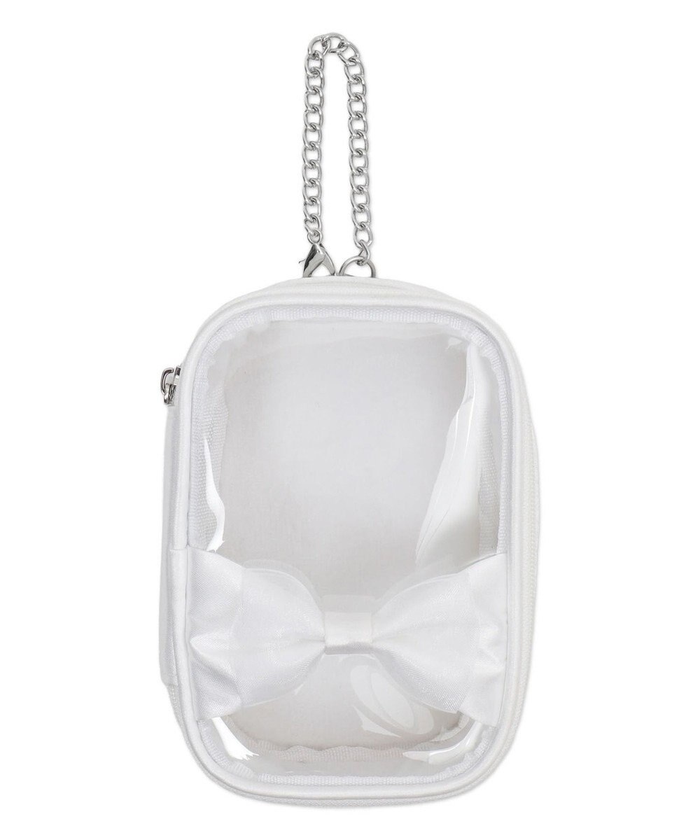 WEGO 【痛バ＆推し活グッズ】ダブルリボンサテンぬいポーチ 