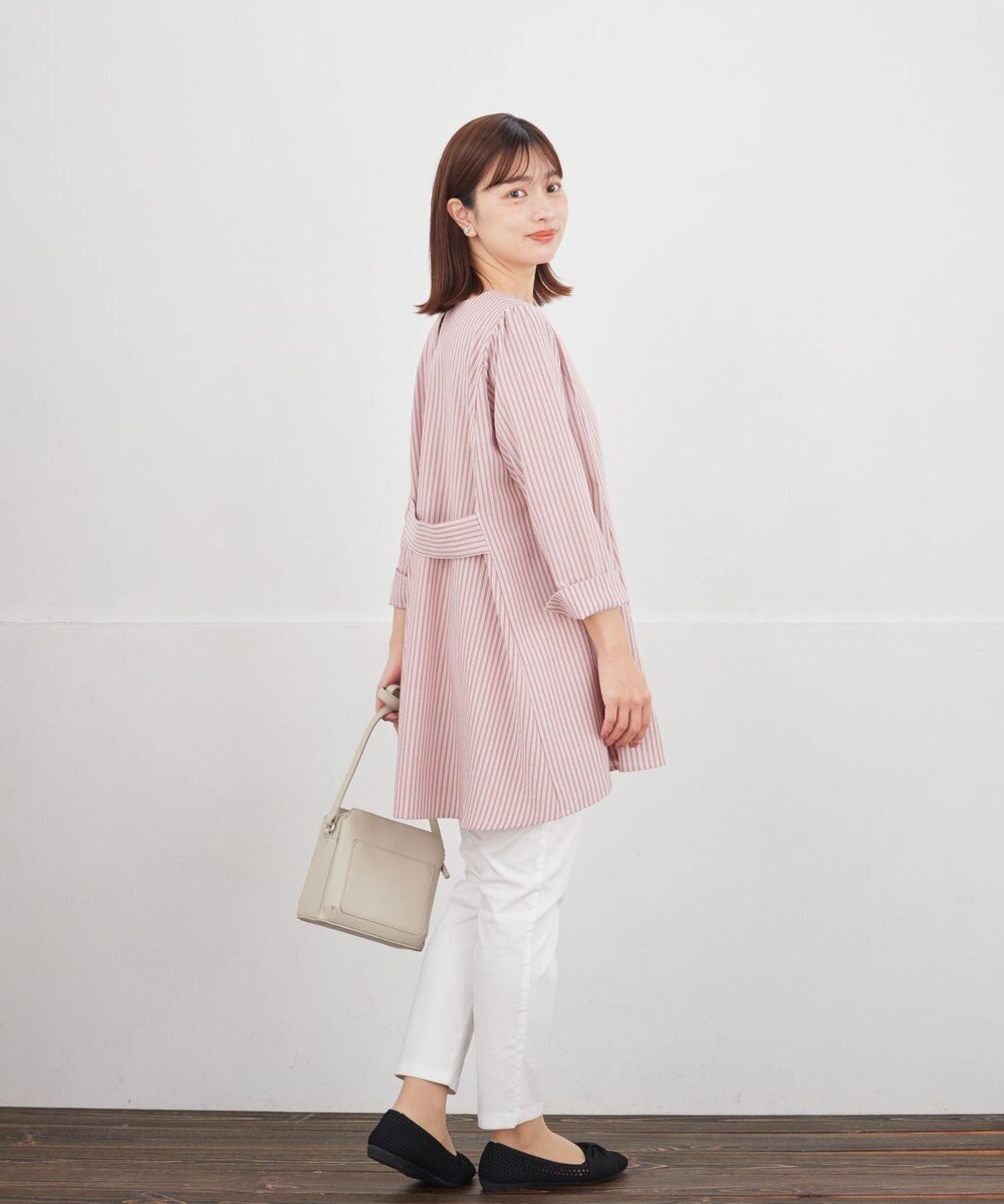 Tiaclasse L 【おのののかさん着用】半袖＆七分袖選べる袖丈バックフレアチュニック 