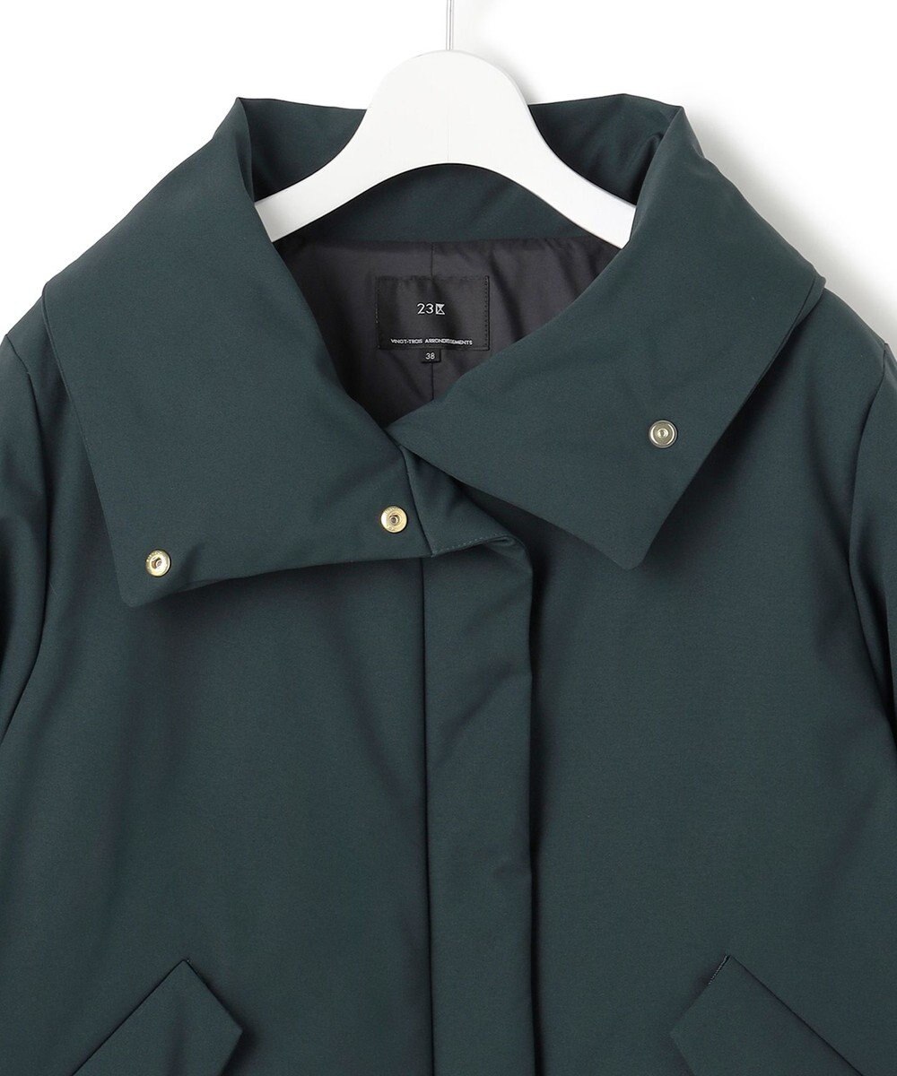 23区 L 【一部店舗限定/滝沢眞規子さん着用/撥水加工】ミリタリー Aライン ダウンコート 