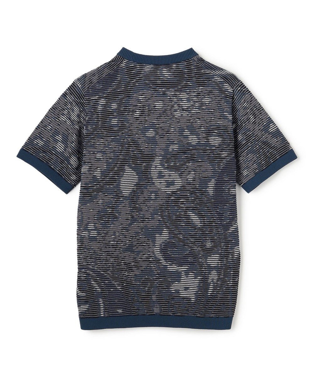 JOSEPH HOMME オリエンタルブラインドジャガード　クルーネック半袖ニットTEE 