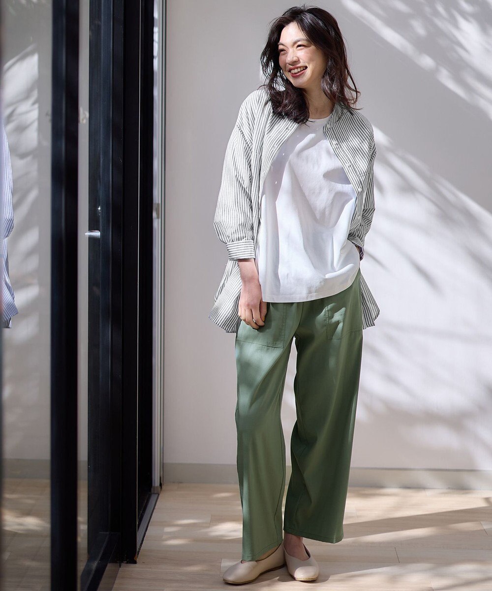 ANY L 【洗濯機可能/接触冷感/UVケア/イージーケア】清涼リラックスパンツ 