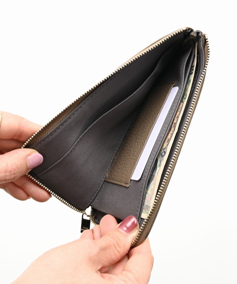 blancle シュリンクレザー Lジップ ロングウォレット 