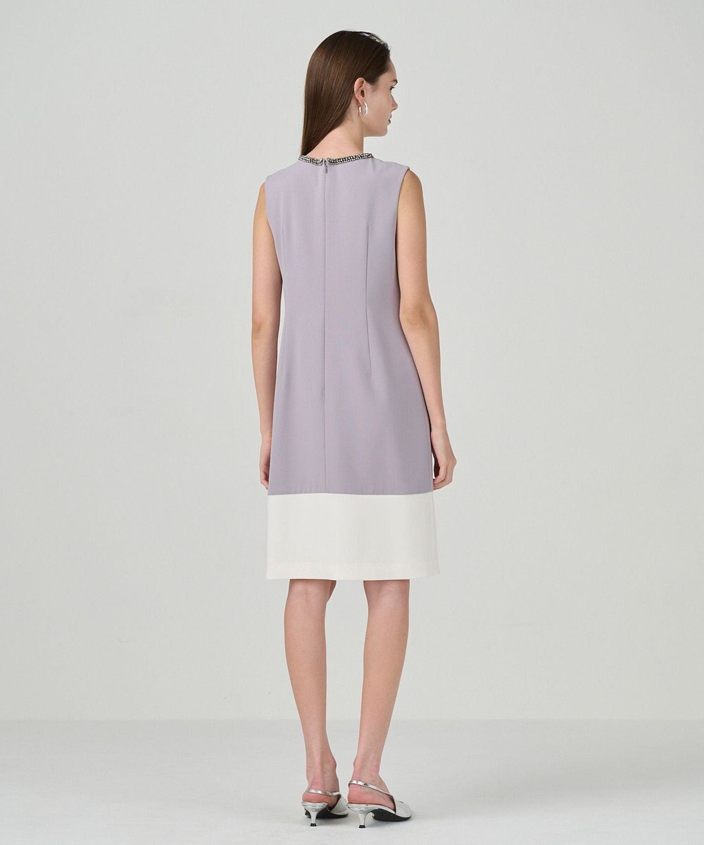 GRACE CONTINENTAL ビジューバイカラードレス 