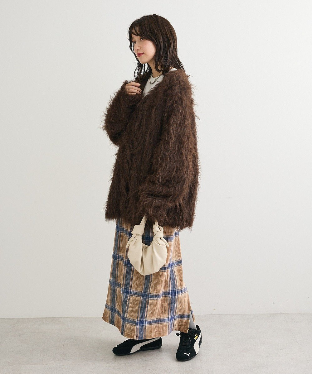 Green Parks ・ｓｗｉｎｇ　ｂｙ　２ｗａｙロング起毛カーディガ 