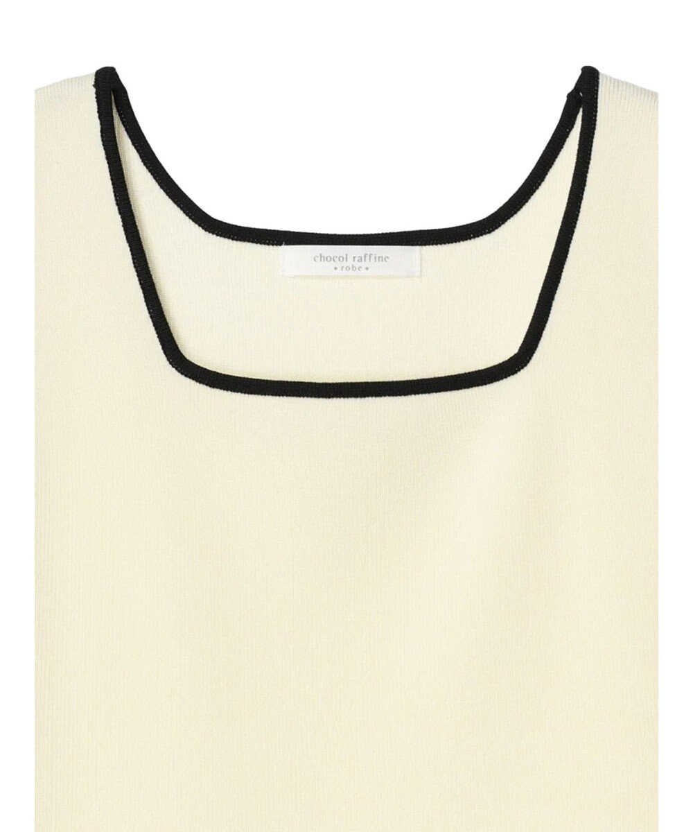 Green Parks ノースリーブスクエアニットプルオーバー 