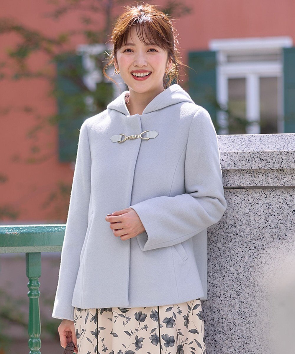 ANY SIS S 【2WAY】ファインウールモッサ ショートコート 