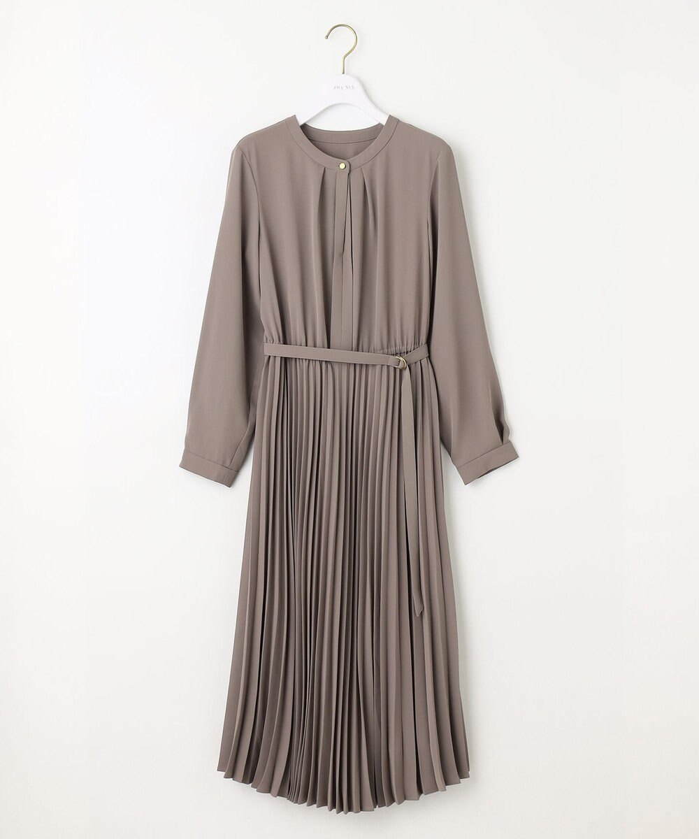 ANY SIS 【AIコラボ】スタンドカラープリーツ ワンピース 