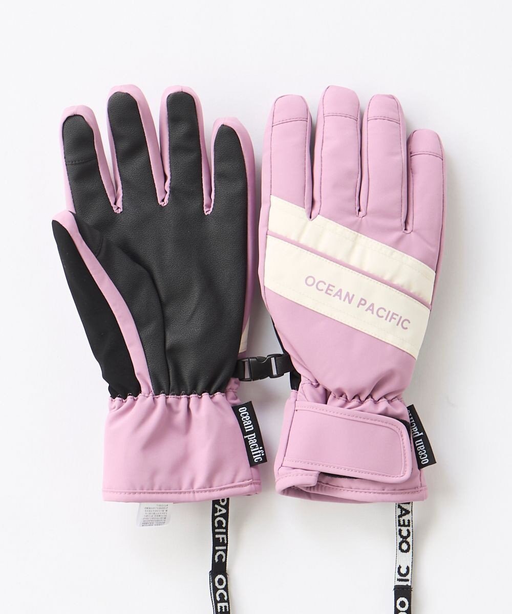 OP／FILA 【ocean pacific】撥水/中綿入りスノーグローブ スマホタッチ可能 