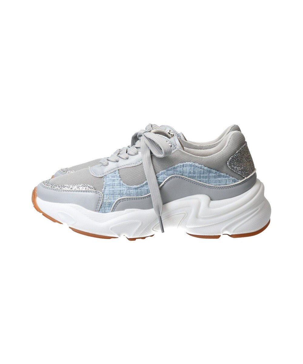 Bridget Birkin 【Bridget Birkin】ラメツイードコンビスニーカー 