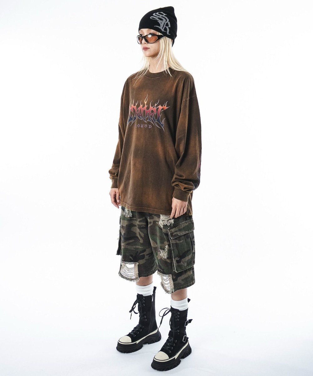 WEGO 【ユニセックス着用ITEM】フレイムグラフィックBIGT（LS） 