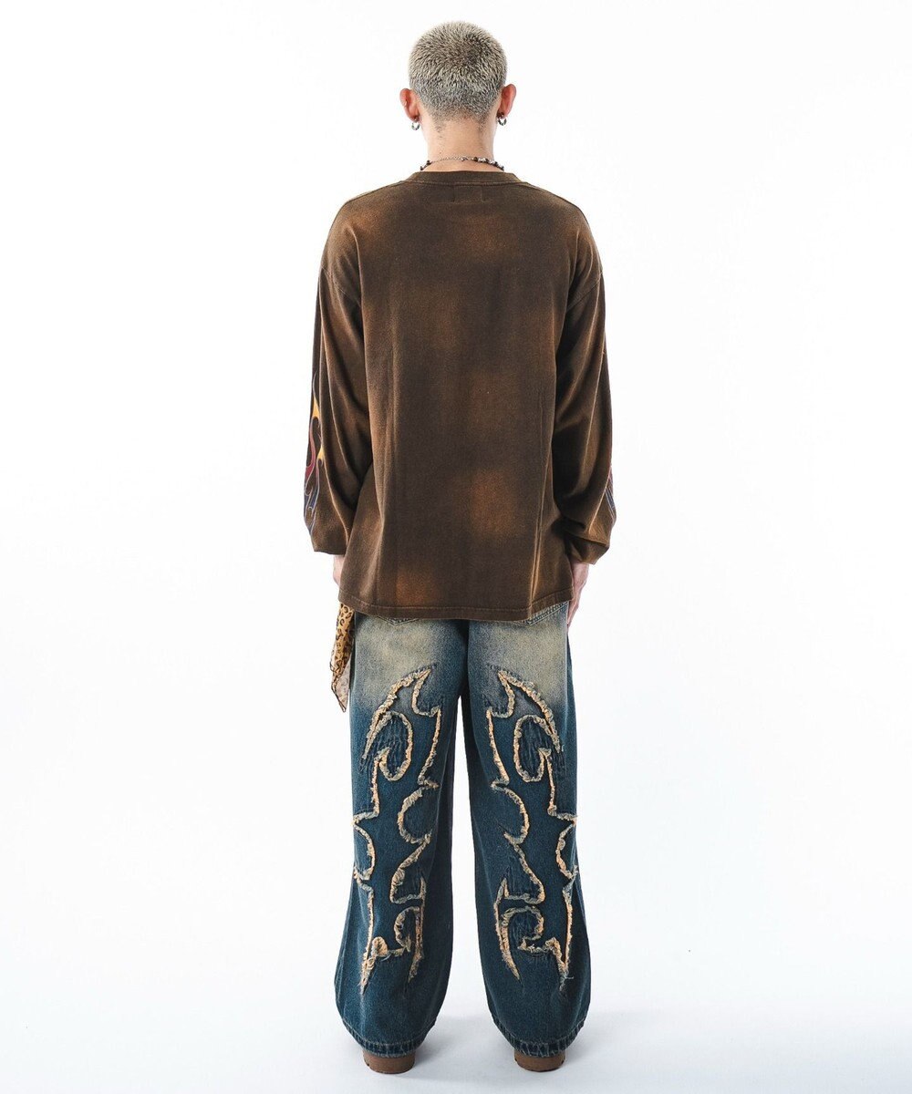 WEGO 【ユニセックス着用ITEM】フレイムグラフィックBIGT（LS） 