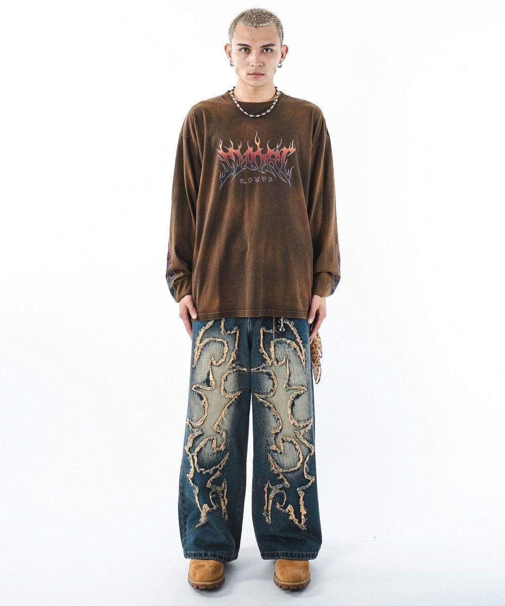 WEGO 【ユニセックス着用ITEM】フレイムグラフィックBIGT（LS） 