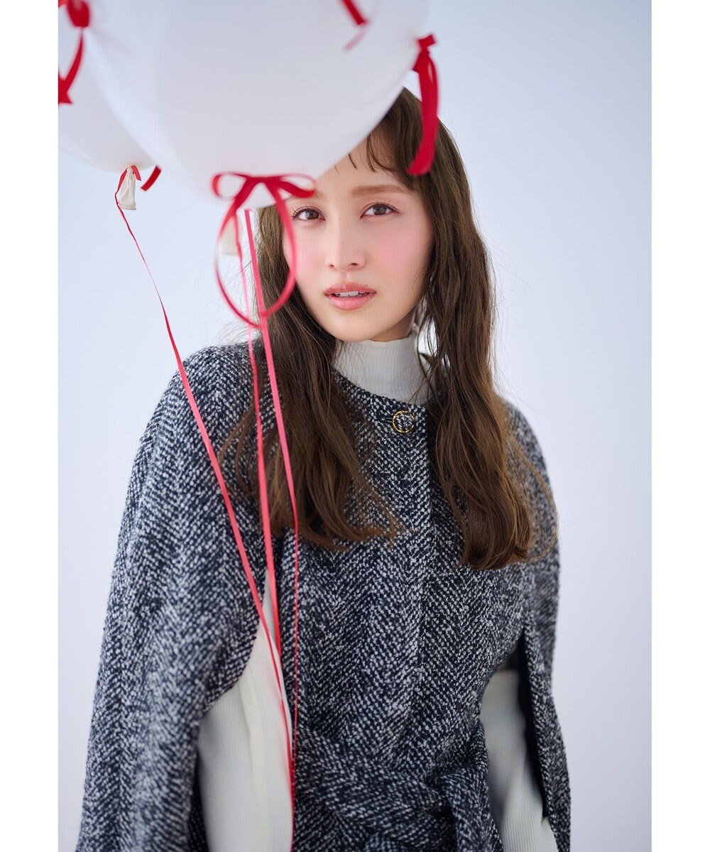 TOCCA 【消臭】SNOWBERRY POCKET TWEED ポンチョ 