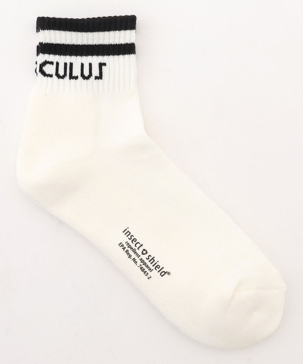 PW CIRCULUS 【虫よけ加工】【MEN】ラインソックス ショート丈  ゴルフ 