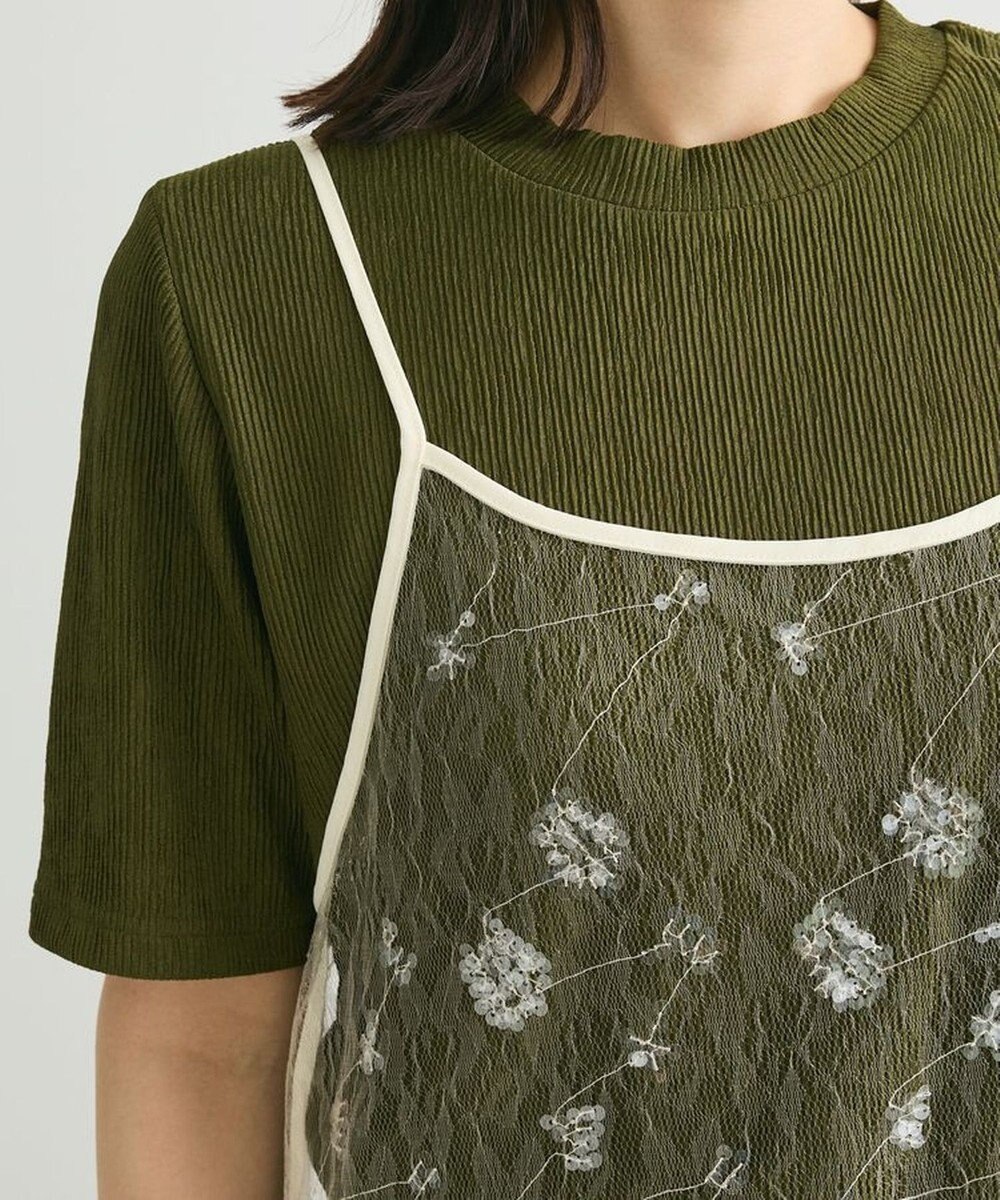 Green Parks スパンコールキャミワンピース 