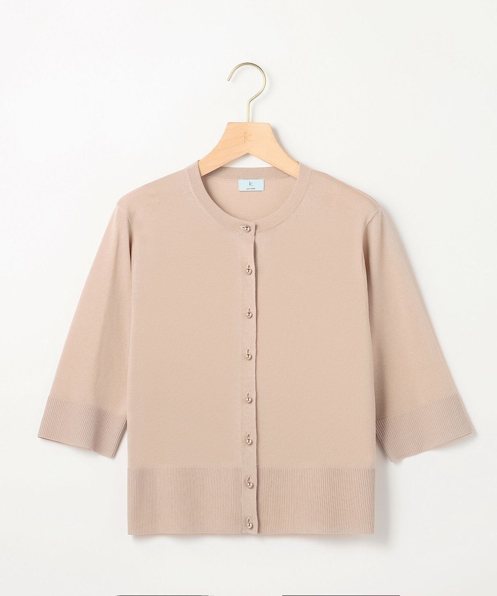 組曲 【先行予約】シアーニット5分袖 カーディガン 