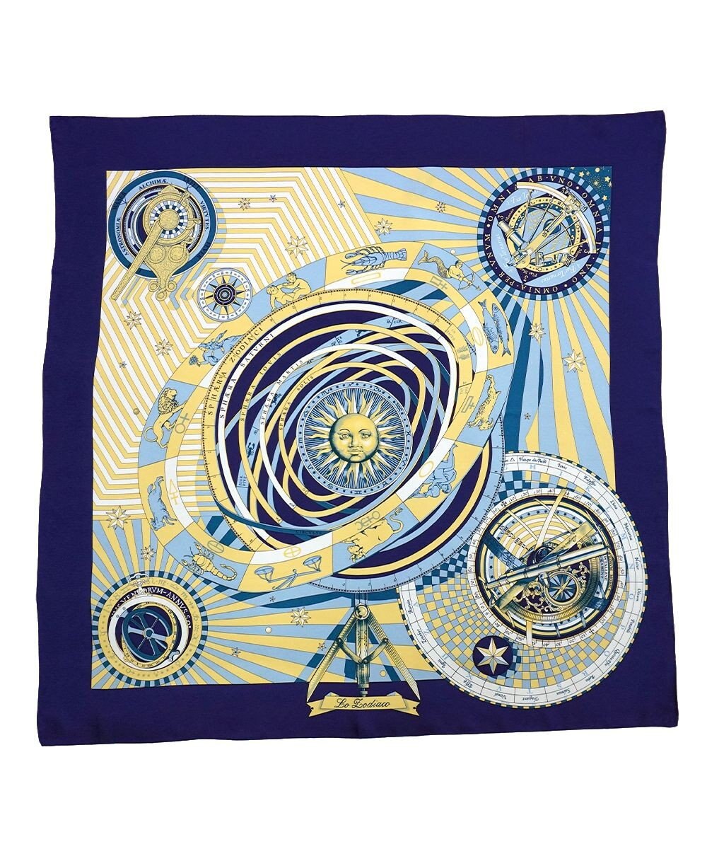 Marca ＜春の新色！＞【Marcaオリジナル】12宮   大判 シルクツイル スカーフ 