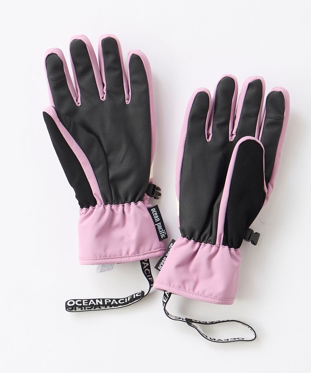 OP／FILA 【ocean pacific】撥水/中綿入りスノーグローブ スマホタッチ可能 