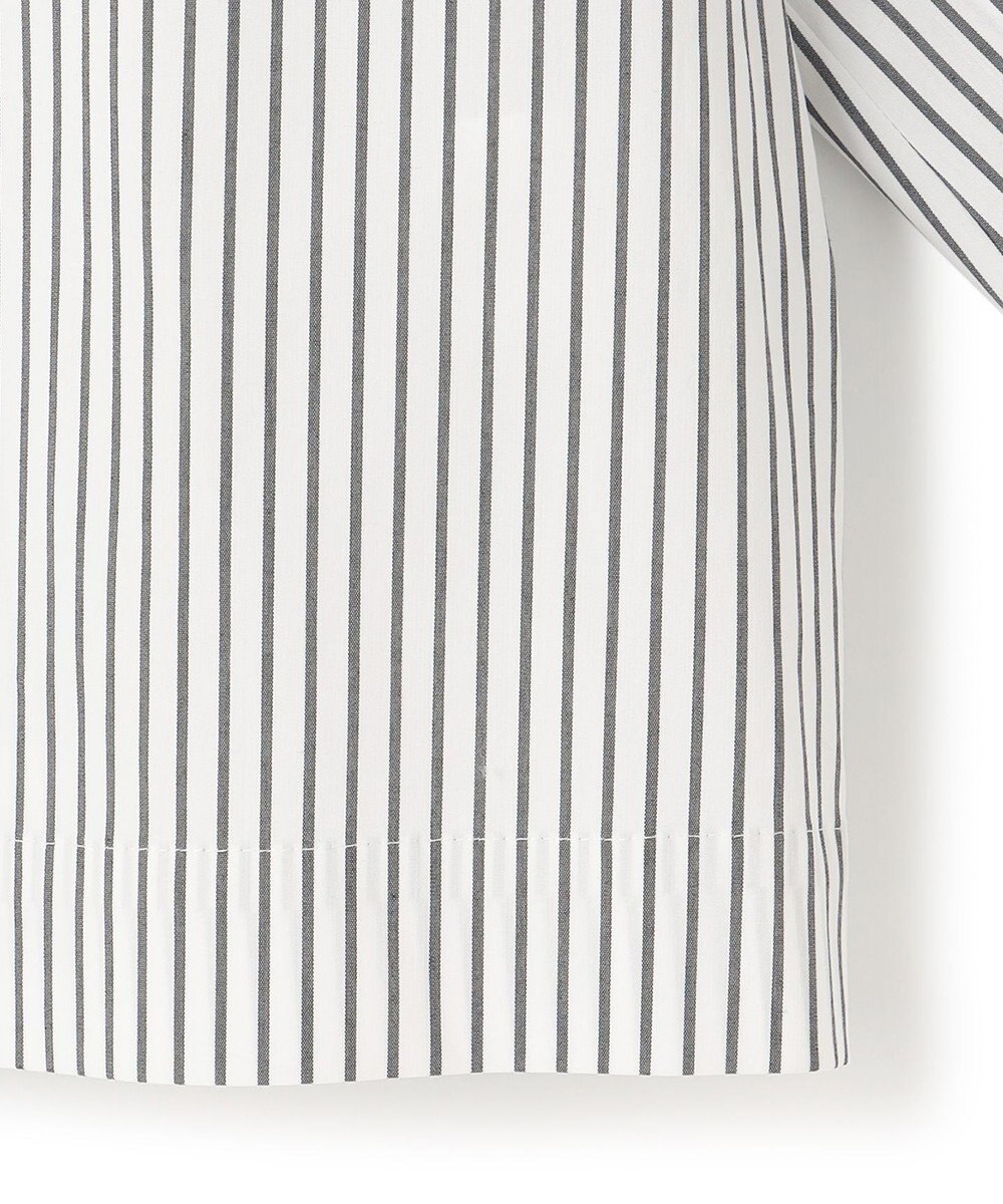 23区 L 【一部店舗限定/洗える】ハイカウントウェザーストレッチ ボートネック コンパクト ブラウス 