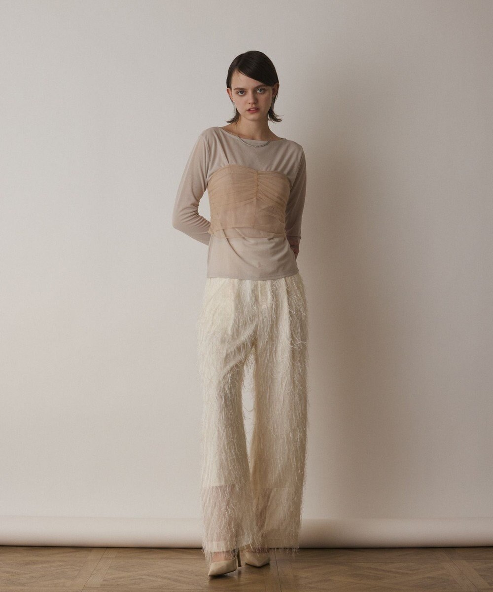 GRACE CONTINENTAL チュールベアトップ 