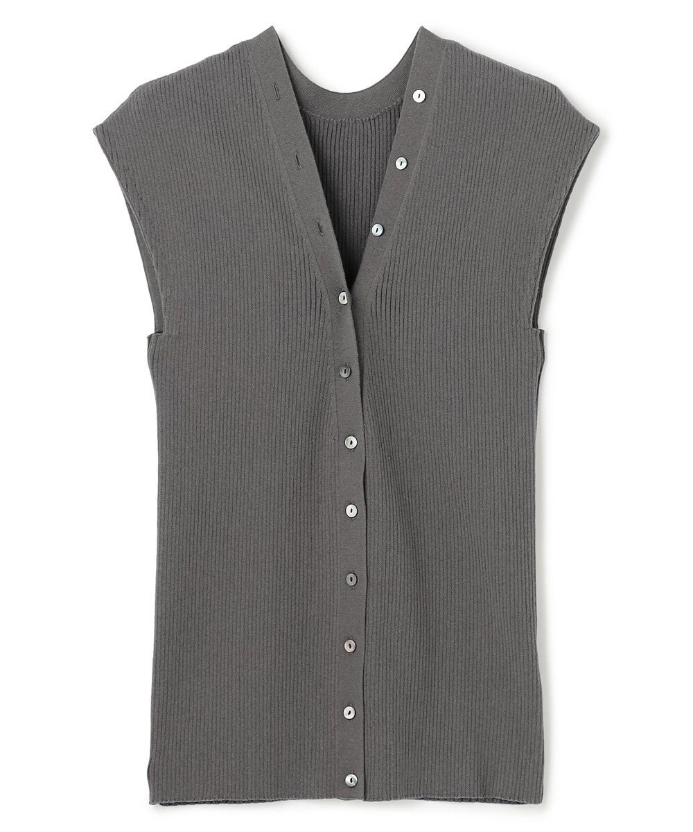 uncrave スムースニット 2WAYジレ 