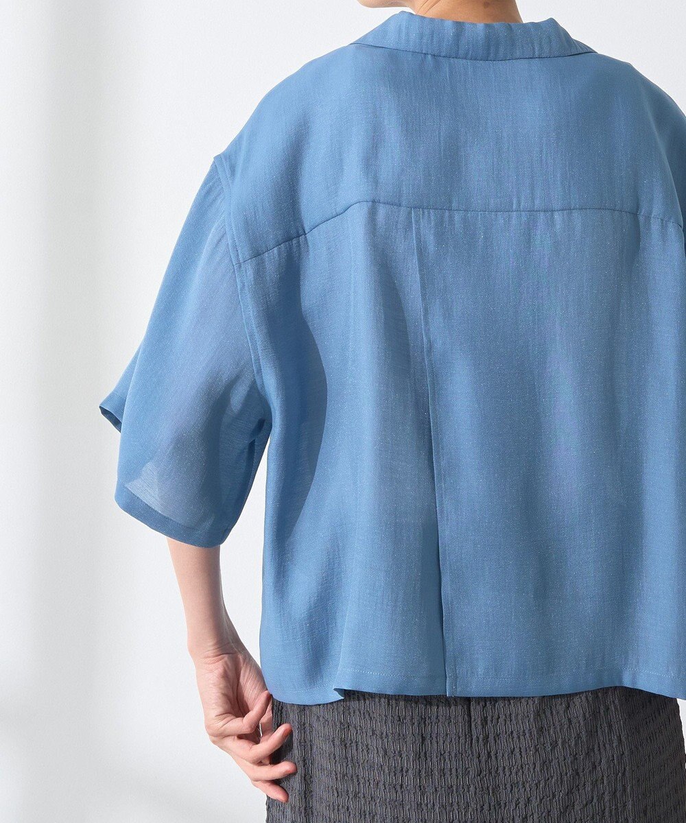 AMERICAN HOLIC 接触冷感シアー開襟半袖シャツ 