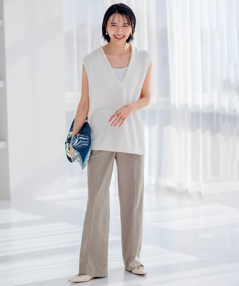 23区 S 【Oggi6月号掲載/新色追加】オーガニック コットンリブ タンクトップ 