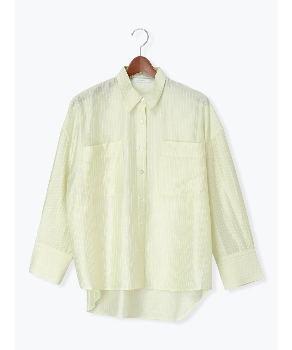 Te chichi シアーストライプシャツ 