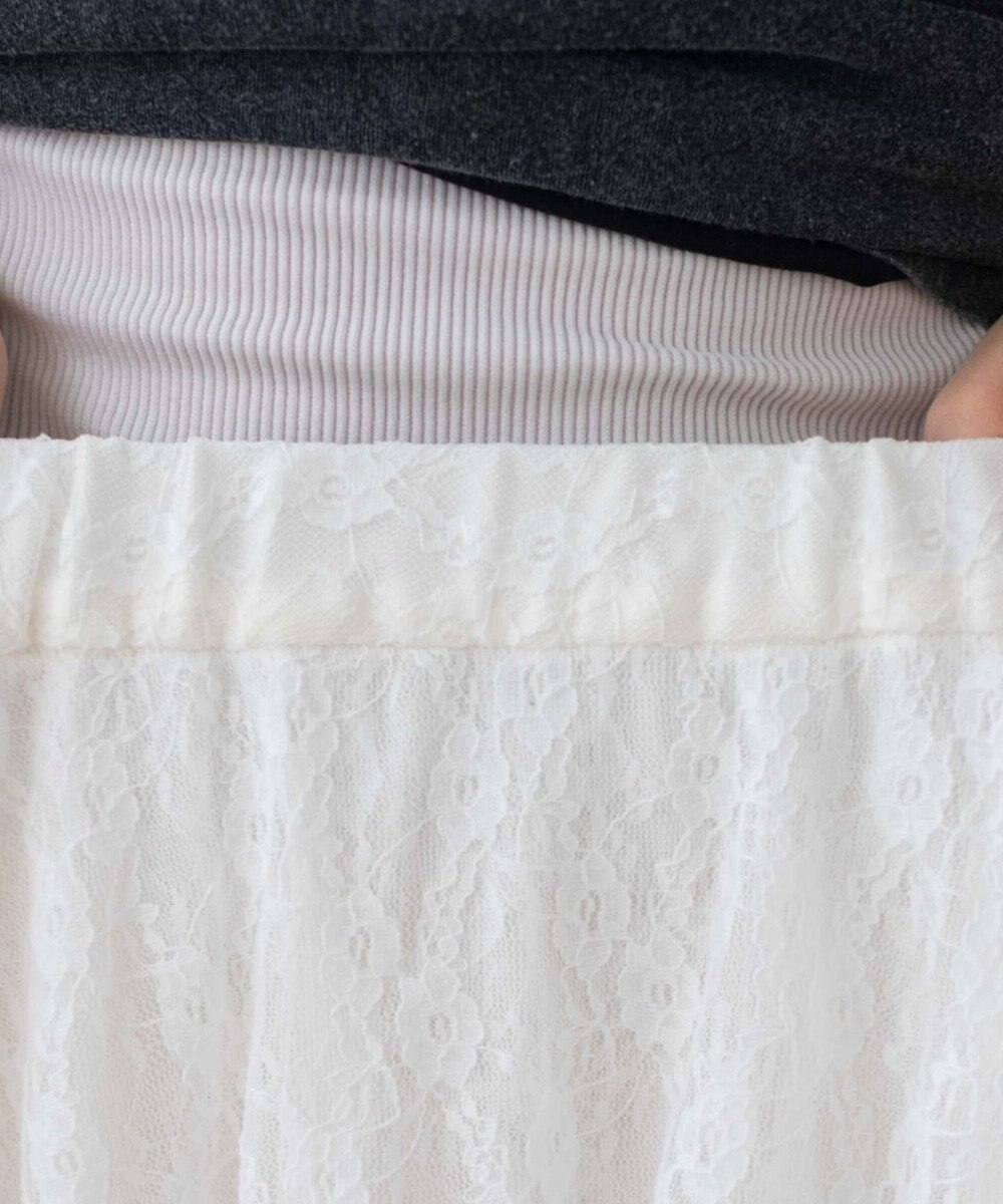 WEGO イレヘムレースロングスカート 